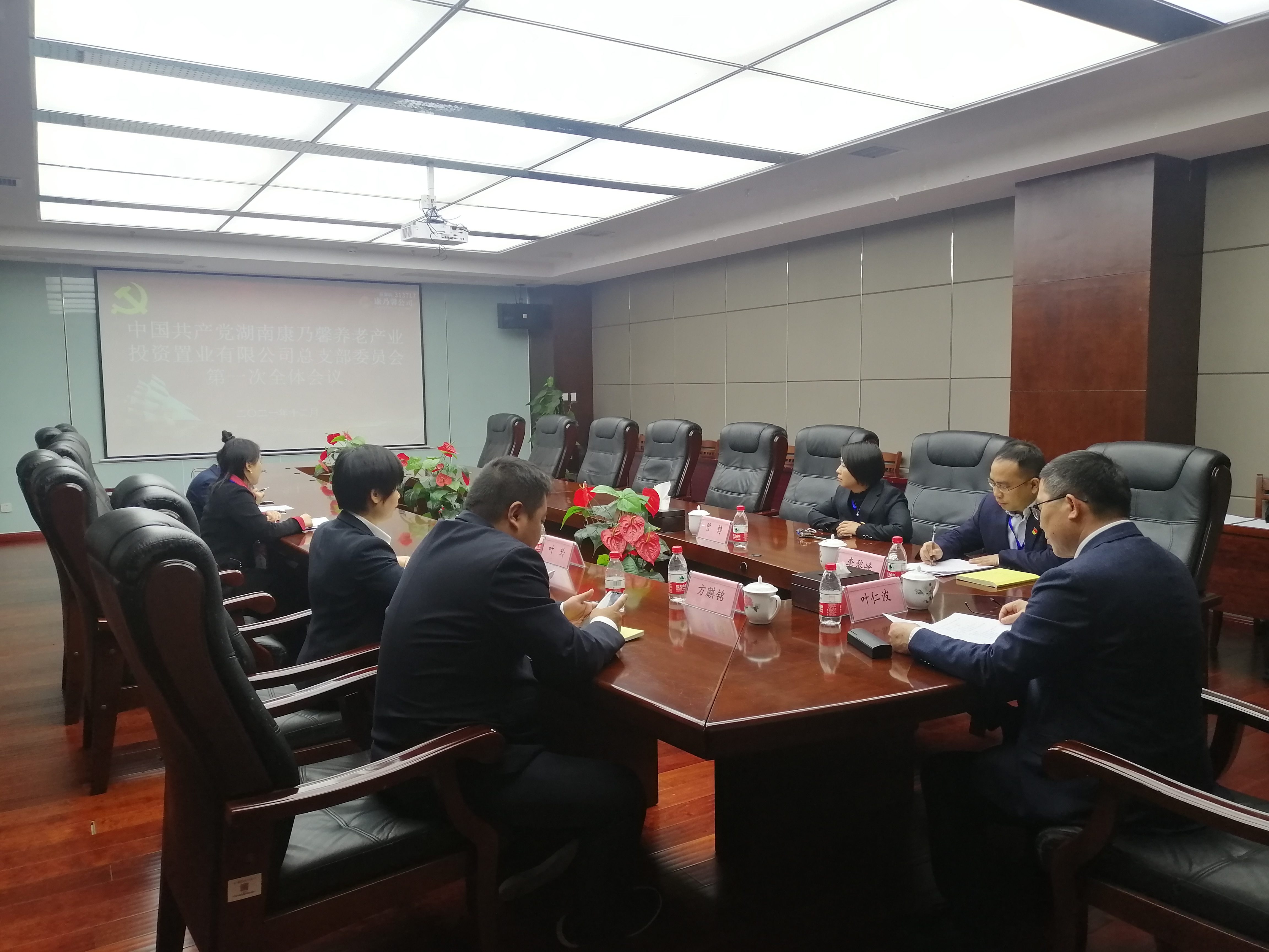 勇担新使命，砥砺再出发 ——中国共产党湖南康乃馨养老产业投资置业有限公司党员大会胜利召开(图6)