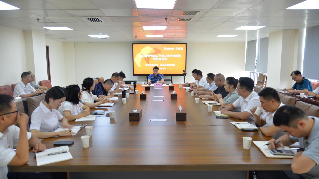 湖南医药发展集团党委委员、副总经理李智诚深入康乃馨公司宣讲党的二十届三中全会精神